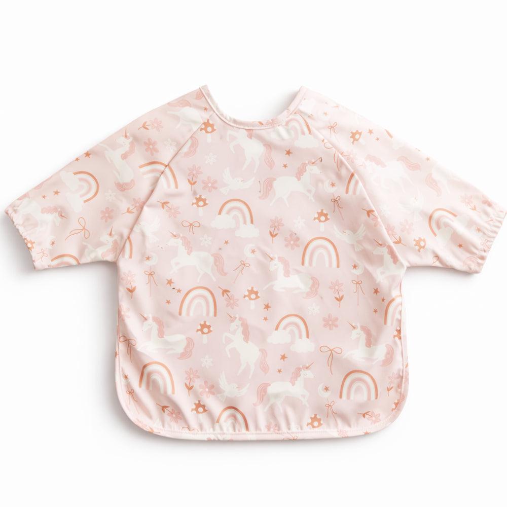 Wonderland Baby Collection Feeding Smock - PINK UNICORN